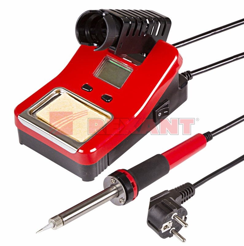 Паяльная станция (паяльник), модель R8906, с цифровым управлением, 48Вт, 230В, 160-480°C, ЖК дисплей