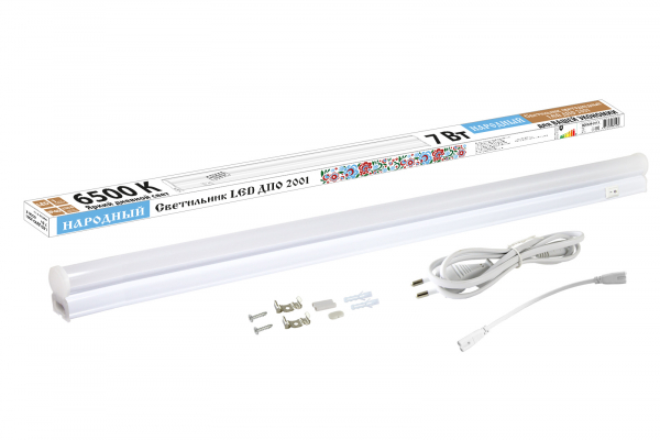 Светильник LED ДПО 2001 7 Вт, 6500К, IP40, Народный Светильник LED ДПО 2001 7 Вт, 6500К, IP40, Народный